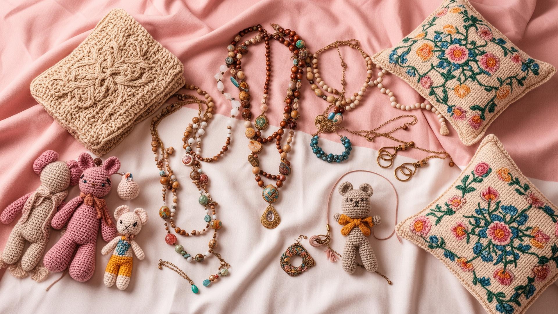 Productos artesanales de bisutería, crochet y costura hechos a mano - Adri Variedades